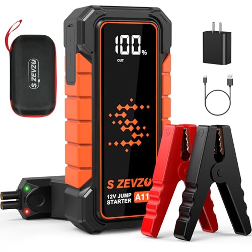 S ZEVZO A11 Jump Starter, Upgraded 5000A Car Battery Jumper Starter Portable