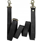 60-inch Genuine Leather Crossbody Strap Replacement for Purse, Handbag & Messenger Bag 1” Wide Adjustable Shoulder Strap
