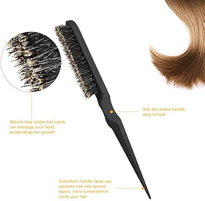 Anself Teasing Hair Brush Hair Comb Brush Bristle Massage
