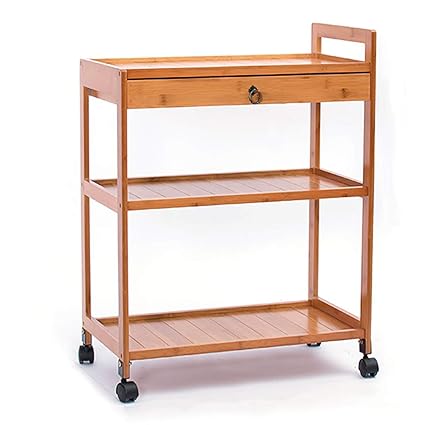 Tea Serving Cart Wine Kitchen Storage Trolley Bar Utility Trolley