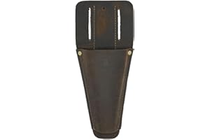 DELLA STELLA Garden Leather Pruner Sheath,Tool Holster for Gardening Pruning Shears,Durable Scissor Protector Cover