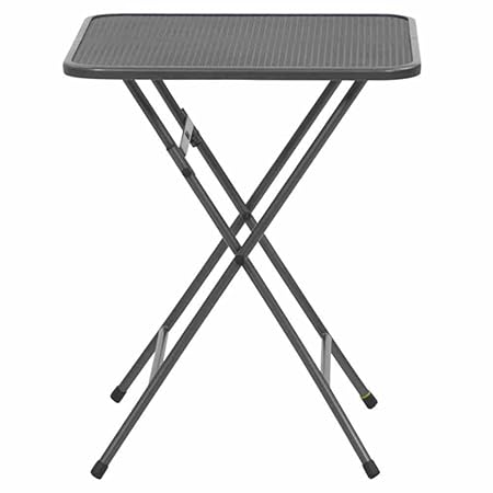 MWH Stahltisch, Cafe Latte, grau, 60 x 60 x 72 cm, 879029