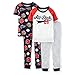 Carters Toddler 4-Piece Snug Fit Cotton PJs Baseball All Star Navy