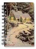 Hallmark Thomas Kinkade Address Book Small Spiral Bound Everett's Cottage