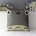 WOMHOPE 4 Pcs Studio Ghibli My Neighbor Totoro Series - Cotton Linen Throw Pillow Case Cushion Cover Square Throw Cover, 18x18 Inches (A (Set of 4))