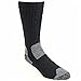 Working Person's 8766 Black 4-Pack Steel Toe Crew Socks - Made In The USA (Large)