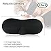 PARTYSAVING |Set of 2| Infinity Sleep Eye Mask Comfortable Eye Pillow Contoured 3-D Shape Quality Black Super-Soft Satin APL1238