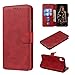 Lomogo Leather Wallet Case for iPhone XR with Stand Feature Card Holder Magnetic Closure, Shockproof Flip Case Cover for Apple iPhone XR – LOYYO080053 Redthumb 1