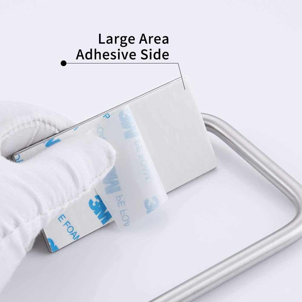 KES Self Adhesive Toilet Paper Holder Stainless Steel Tissue Paper Roll Towel Holder RUSTPROOF Brushed Finish, A7070-2 - - 