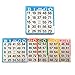 American Games Bingo Paper Game Cards - 1 Card - 5 Sheets - 100 Books - 4 Inch Square Size Disposable Cards - Made in USA