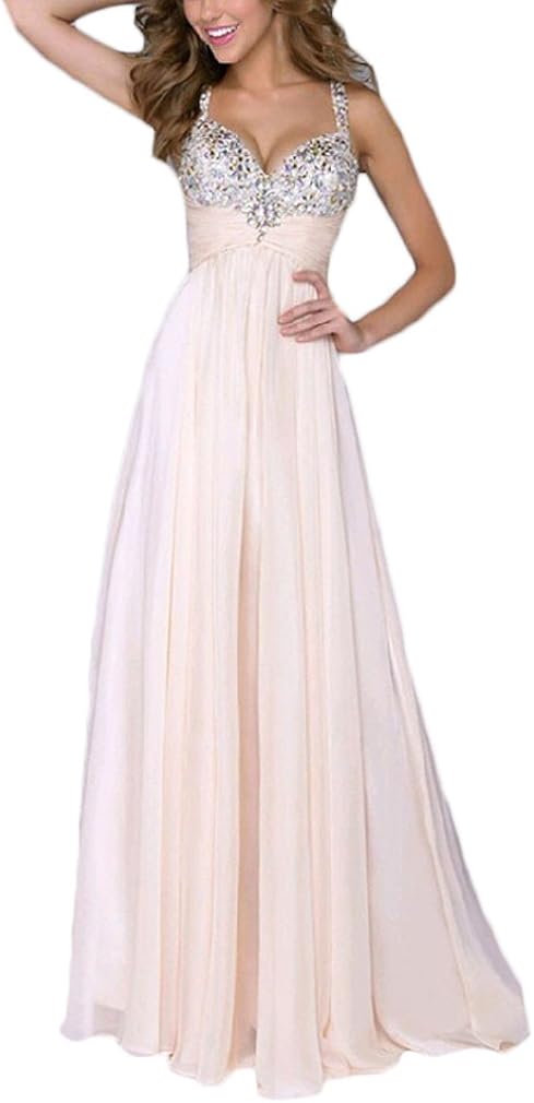 Damen Paillettenkleid Lang - Glitzer Abendkleid Für Hochzeit & Party