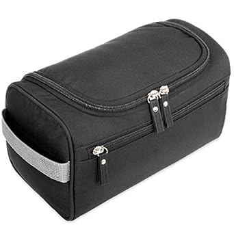 large black toiletry bag