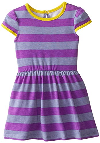 Marmellata Baby-Girls Infant Purple Striped Knit Dress, Multi, 18 Months