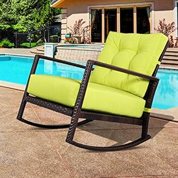 Amazon.com: Merax Patio Chairs Outdoor Glider Rattan ...