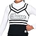 Double Knit Sweetheart Cheer Uniform Shell Top - Youth Girls Sizes