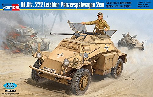 Hobby Boss Sd.Kfz.222 Leichter Panzerspahwagen 2cm Vehicle Model Building Kit
