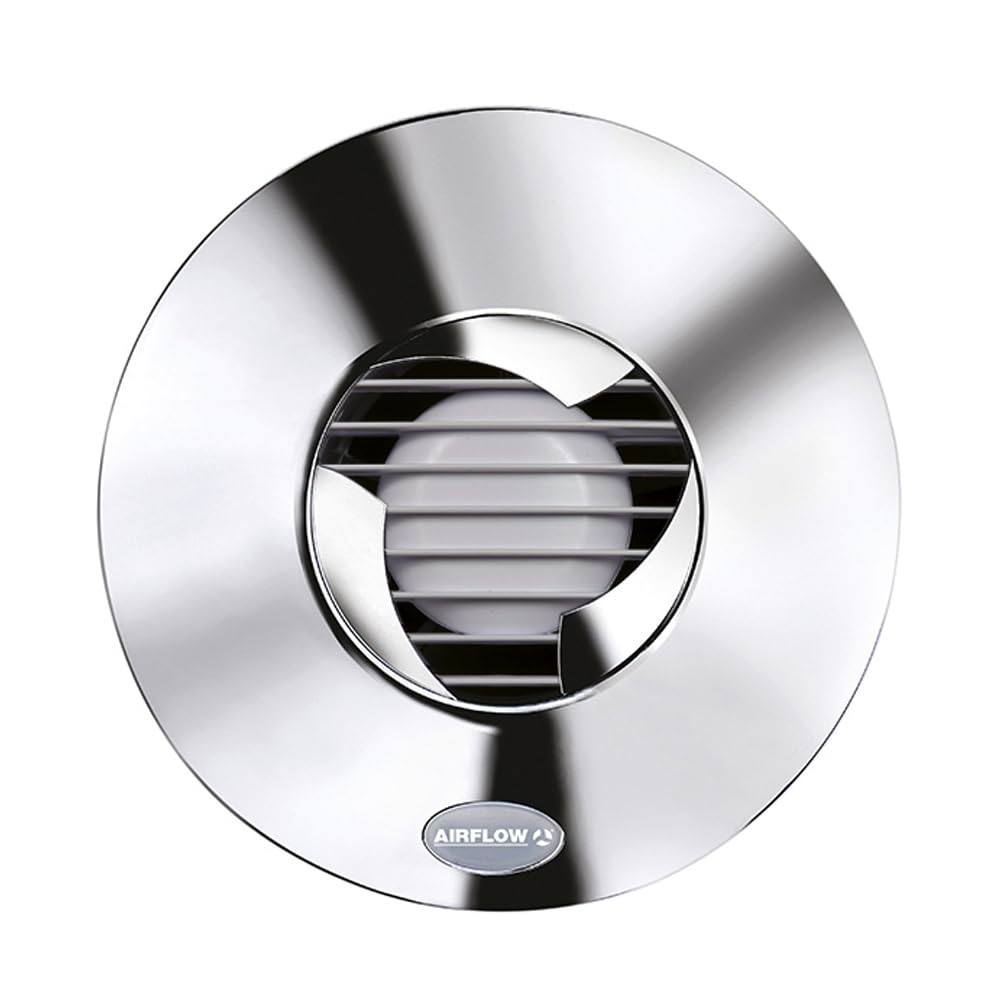 Airflow iCON 15 Fan Cover in Elegant Chrome – Premium Designer Finish for Modern Bathrooms – Instantly Upgrade Your Extractor Fan Look – Compatible with iCON 15 — image 1