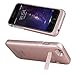 iPhone 6S Plus Battery Case, SAVFY Slim Fit Design 4800mAh Capacity Polymer Battery iPhone 6 Plus Charging Case Removable Rechargeable Portable External Charger for iPhone 6/6S Plus 5.5 Inch-Rose Gold