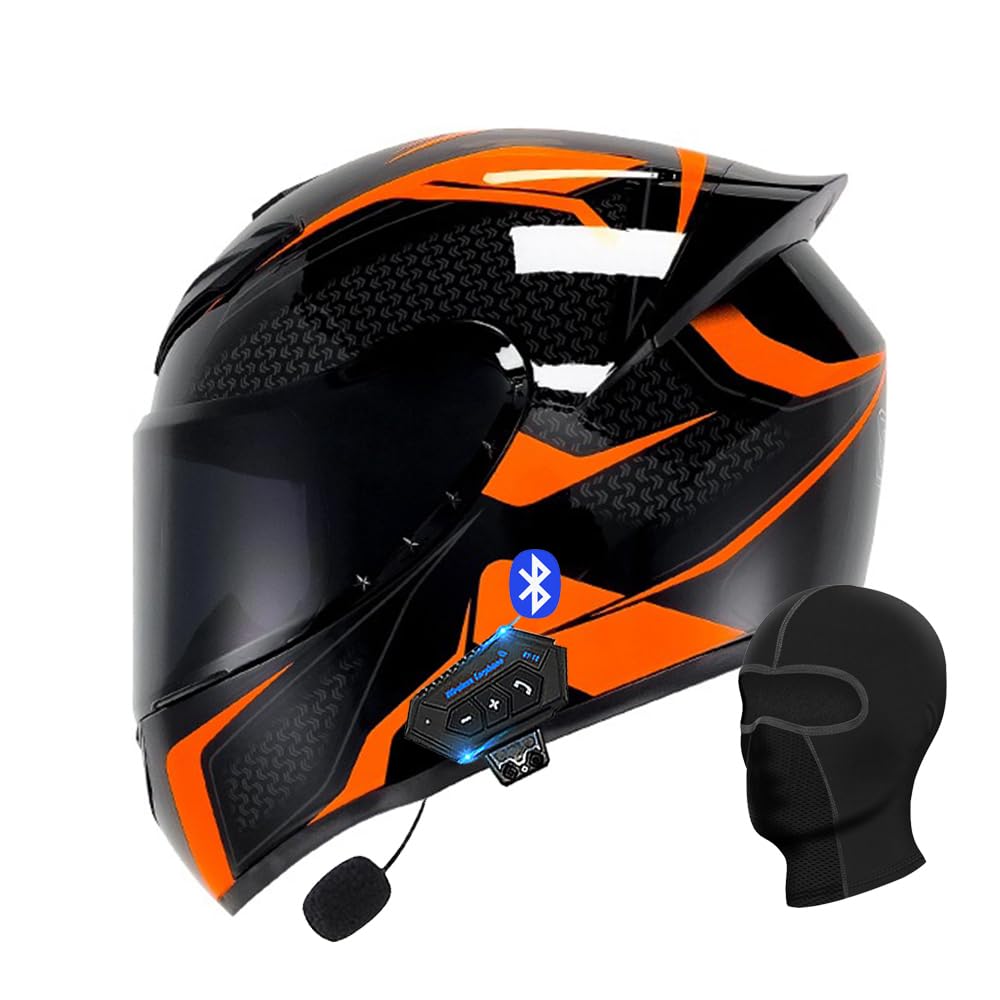 Motorcycle Bluetooth Full Face Helmet, Integrated