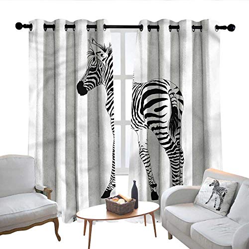 Lewis Coleridge Kitchen Curtains Zebra Wild Exotic Baby Creature