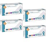The Safety Zone GNEP-SM-1P Nitrile Exam Gloves - Medical Grade, Powder Free, Latex Rubber Free, Disposable, Non Sterile, Food Safe, Textured, Indigo Color, Convenient Dispenser Pack of 400, Size Small