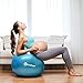 Exercise Stability Ball Chair with Hand Pump Use for Crossfit, Yoga, Balance & Core Strength Training, Non-Slip & Anti-Burst Extra Thick Fitness Ball(Blue&65CM)