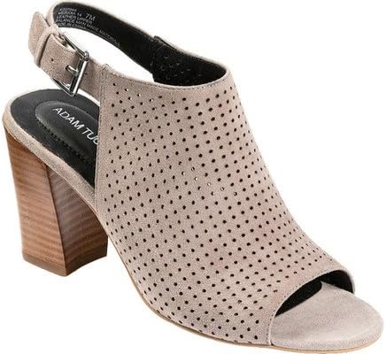 Adam Tucker Women's Meridia Perforated Slingback,Grey Suede,US 6 M