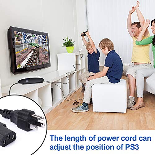 image for KABUDA PS3 Controller Charging Cable Set, 2 Pcs PS3 Wireless Controlle
