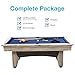 Harvil Beachcomber Indoor Pool Table 84 Inches with Complete Accessories Set