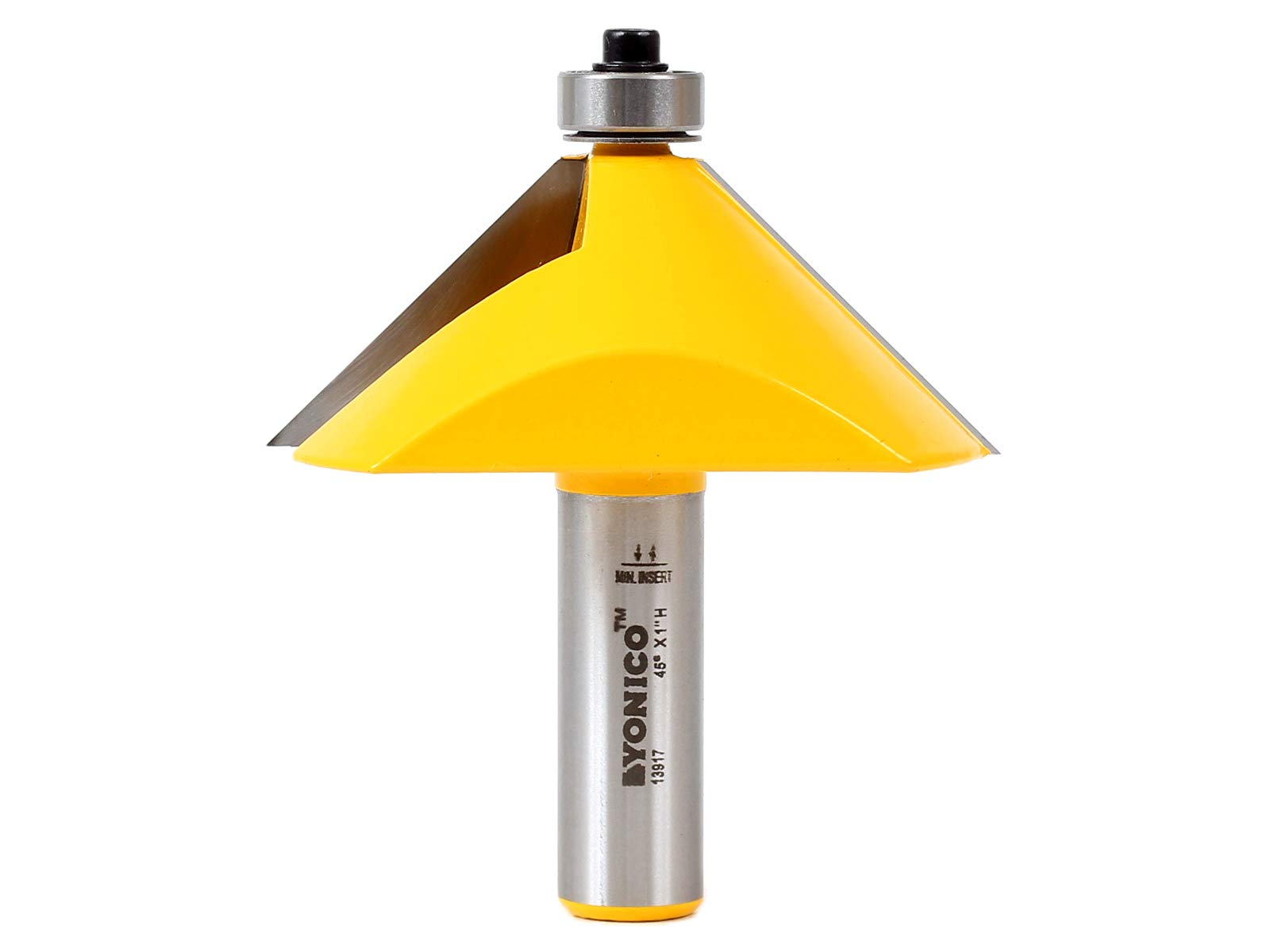YONICO Chamfer Router Bits Edge Forming 45 Degree 1/2-Inch Shank 13917 — image 1