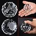 Faceted Crystal Ball Clear Cut Glass Ball 60/80mm Crystal Ball Prism Glass Translucent Faceted Gazing Ball Sphere Prisms Home Hotel Decor Hardware Fittings (80mm/3.15in)