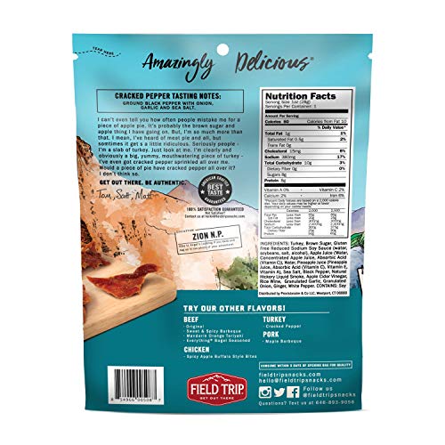 Field Trip Turkey Jerky Gluten Free Jerky, Low Carb, Healthy High