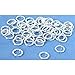50 Jump Rings Open Sterling Silver Jewelry 19 Ga 6mm primary