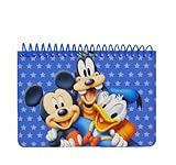 Disney Mickey Mouse and Friends Spiral Autograph Book - Blue