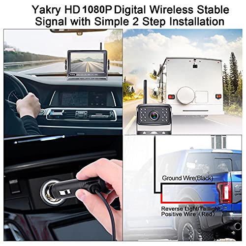 RV Backup Camera Wireless HD 1080P Bluetooth Hitch Rear View 7