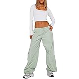 YYDSTYLE Women Casual Solid Color Wide-Leg Cargo