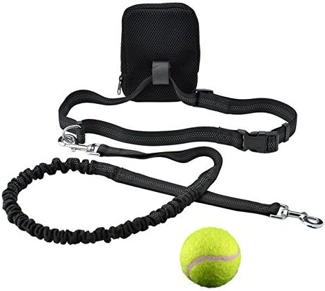 Hands Free Dog Leash, Pupilove Shock Absorbing Extendible Bungee With Adjustable Waist Belt Dog Walking Leash