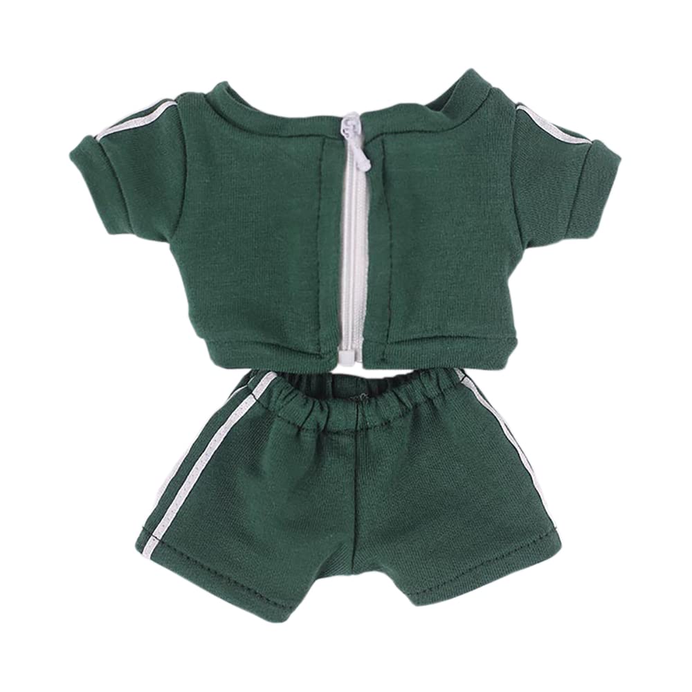 niannyyhouse Sportswear Uniforms 7.8"（20CM） Plush Doll Stuffed Figures Toys Clothes (Green)