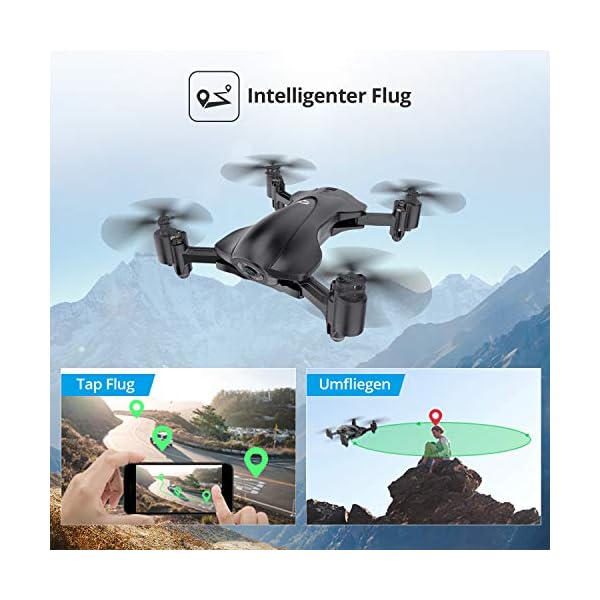 Holy Stone Faltbare GPS Drohne HS165 mit 2K Kamera HD Live Übertragung für Anfänger,RC Quadrocopter Ferngesteuert mit… – Bild 6