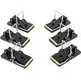 MLG Tools Pack of 6 Rat Traps, Best Humane Kill - Easy Reusable Mouse Control Snap Traps Set