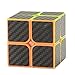 Twister.CK 2x2 Carbon Fiber Speed Cube, Durable with Vivid Color and Carbon Fiber Sticker, Smooth Magic Cube Puzzles, Brain Teasers for All Ages