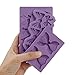 Fondant Bow Mold, Beasea 3pcs Large Bow Silicone Mold Candy Sugar Craft Fondant DIY Gumpaste Cake Decoration Cupcake Decorating Toppers Clay Purple