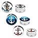 BodyJ4You Ear Gauges 0G Steel Logo Kit Screw Fit Plugs (8mm) - 6 pieces