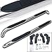 Spec-D Tuning SSB3-RAV406S2-WB Toyota RAV4 Chrome Stainless Steel Running Boards Side Step Nerf Bars