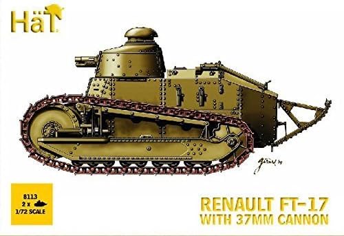 HAT Industrie 1/72 2 x WWI Renault FT-17 with 37mm cannon # 8113 by Hat Industrie
