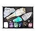 Premium Grade Crystals for Relaxation, Stress Relief, Anxiety, Sleep / 11 pc Calm Crystal Healing Set - Amethyst, Lepidolite, Fluorite, Smoky Quartz, Howlite, Sage & More + Info Guide/Gift Ready