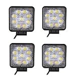 TURBO 4Pcs 27w square spot Led work Light high Waterproof rate IP67 Super Bright for Off-Road /4WD /4x4-Jeep/ Cabin/UTE/SUV/ATV/Truck/Car/Boat