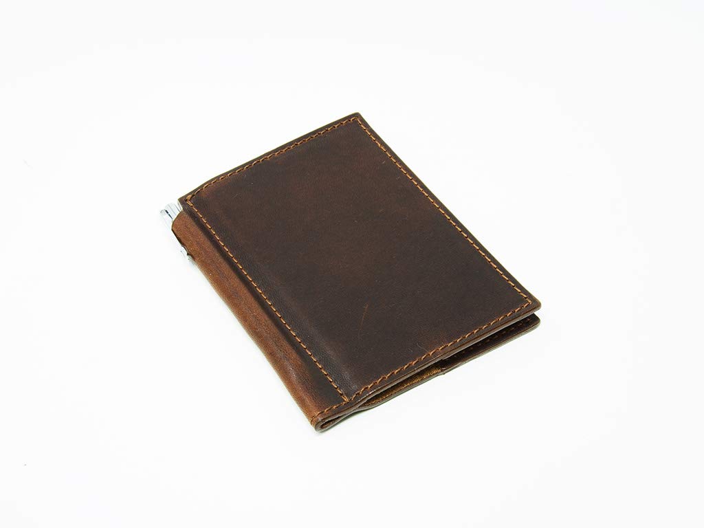 Small Leather Notebook with Pen Holder 3x4 Refillable Mini Journal Cover for Extra Small olpr. Extra Small Journal Notebook Refill Handcrafted in USA from Full-Grain Horween Leather (Chestnut)