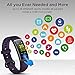 LETSCOM Fitness Tracker, Activity Tracker Smart Watch with Call & SMS Reminder, IP68 Water Resistant Color Screen Step Counting Sleep Tracking Calorie Counter Pedometer Wrist Band