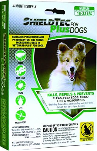ShieldTec Plus (4 dose) MEDIUM DOG (16-33 lbs) - MADE IN THE USA